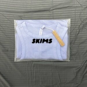 Skims Cotton Rib High Neck Tank Dress ( Blue Violet | XS )